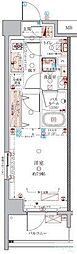 クレヴィスタ板橋大山 1Kの間取図画像