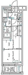 ラフィスタ方南町 2Kの間取図画像