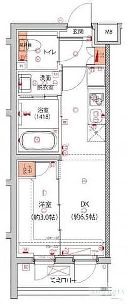 ハーモニーレジデンス中野本町パークサイド 301｜東京都中野区本町５丁目(賃貸マンション1DK・3階・26.00㎡)の写真 その2