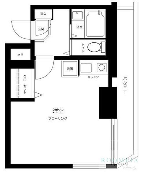 エヴェナール東中野 ｜東京都新宿区北新宿４丁目(賃貸マンション1R・3階・18.58㎡)の写真 その2