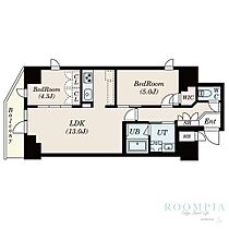 Ｓ－ＲＥＳＩＤＥＮＣＥ駒沢大学駅前 1403 ｜ 東京都世田谷区上馬４丁目1-6（賃貸マンション2LDK・14階・51.90㎡） その2