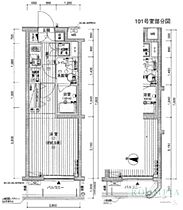 プレール・ドゥーク西新宿II 101 ｜ 東京都新宿区西新宿５丁目18-20（賃貸マンション1K・1階・21.28㎡） その2