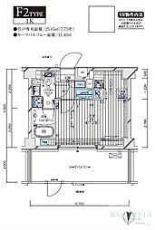 メインステージ本蓮沼 5階ワンルームの間取り
