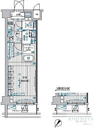 ブライズ中野南台 1階1Kの間取り