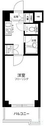 ルーブル中落合 1Kの間取図画像
