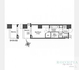 コンフォリア西荻窪 1Kの間取図画像