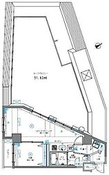 フェニックス池袋弐番館 1LDKの間取図画像