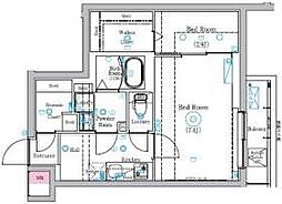 MIND HASUNE 2Kの間取図画像