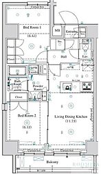 ARKMARK王子 2LDKの間取図画像