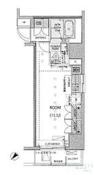 レヴィーガときわ台crob ワンルームの間取図画像