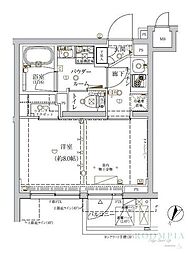 CRACIA新宿北 1Kの間取図画像