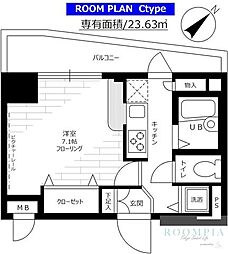 ステージファースト白山 1Kの間取図画像