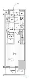 オーパスレジデンス武蔵小山 1Kの間取図画像