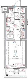 CREVISTA氷川台 1Kの間取図画像
