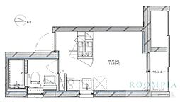 creal桜台 ワンルームの間取図画像