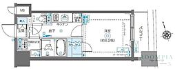 ZOOM渋谷富ヶ谷 1Kの間取図画像