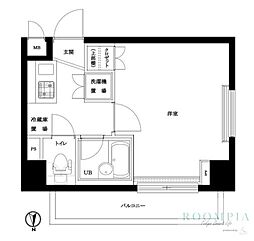 ルーブル中野ガーデン 1Kの間取図画像