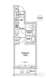 カーサスプレンディッド新中野 1Kの間取図画像