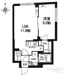 レピュア旗の台レジデンス 1LDKの間取図画像