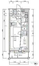 SYFORME TAKADANOBABAII 1DKの間取図画像