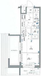 リライア沼袋 1Kの間取図画像
