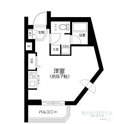 ジェノヴィア東向島3スカイガーデン 1Kの間取図画像