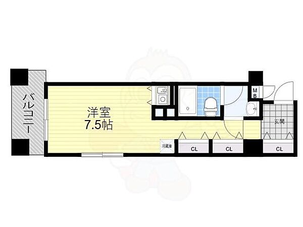 NLC豊中ガーデンズコート ｜大阪府豊中市岡町南２丁目(賃貸マンション1R・1階・30.65㎡)の写真 その2