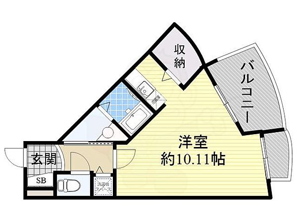 フォレステージュ江坂垂水町 ｜大阪府吹田市垂水町３丁目(賃貸マンション1R・13階・28.90㎡)の写真 その2