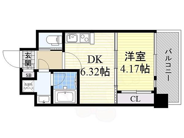 プレジオ江坂2 ｜大阪府吹田市南吹田５丁目(賃貸マンション1DK・4階・27.72㎡)の写真 その2