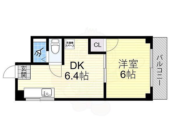 ロイヤルパレス桜の町 ｜大阪府豊中市桜の町３丁目(賃貸マンション1DK・3階・23.80㎡)の写真 その2