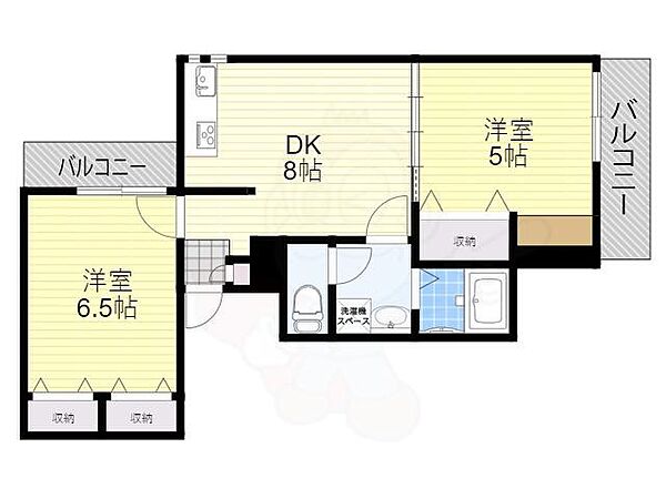 ヨルム稲津 ｜大阪府豊中市稲津町２丁目(賃貸マンション2DK・2階・50.00㎡)の写真 その2