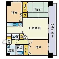 レ・リヴラン 3LDKの間取図画像