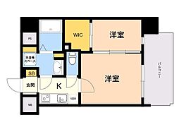ネストピア東比恵駅前IV 2Kの間取図画像