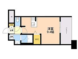 エンクレスト博多駅南GRACE ワンルームの間取図画像
