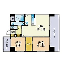 物件の間取り