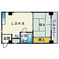 サンハイツ比恵3階4.5万円