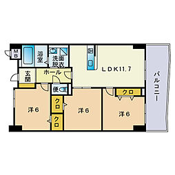 間取図画像 3LDK