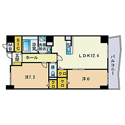 間取図画像 2LDK