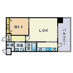 S-FORT筑紫通り 1LDKの間取図画像