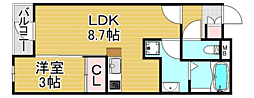 間取図画像 1LDK