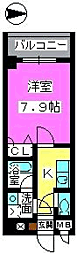 サン・アネックス 1Kの間取図画像