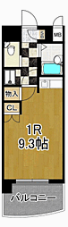 K.ステーション1 ワンルームの間取図画像