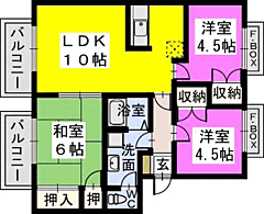 物件の間取り