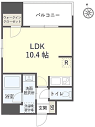 TOWERS香椎駅前 ワンルームの間取図画像