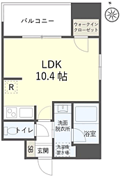 TOWERS香椎駅前 ワンルームの間取図画像