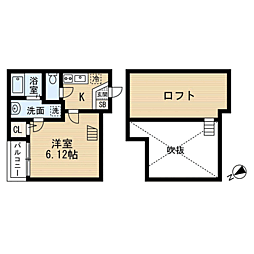 メゾン・ド・レスポアール 1Kの間取図画像