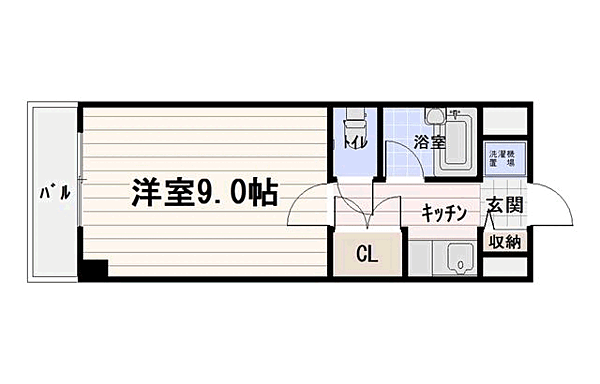 グランブルーアクア 614｜福岡県福岡市東区和白１丁目(賃貸マンション1K・6階・25.20㎡)の写真 その2