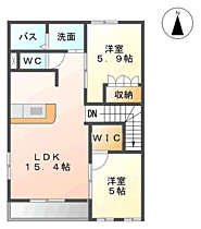 レグルス 201 ｜ 福岡県福津市宮司浜１丁目（賃貸アパート2LDK・2階・61.15㎡） その2