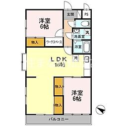 間取図画像 2LDK