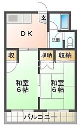 間取図画像 2DK
